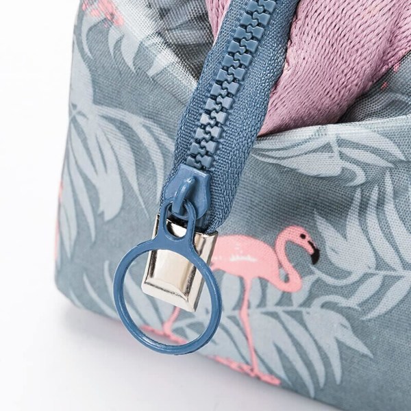Kosmetikpåsar, Vattentät Polyesterbomullsminkpåsar Bärbar Reseväska Toalettväska Flamingo Flamingo