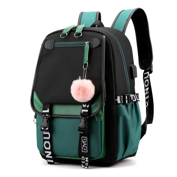 Ny stöldskyddsryggsäck för tonåringar med USB laddningsryggsäck Vattentät väska