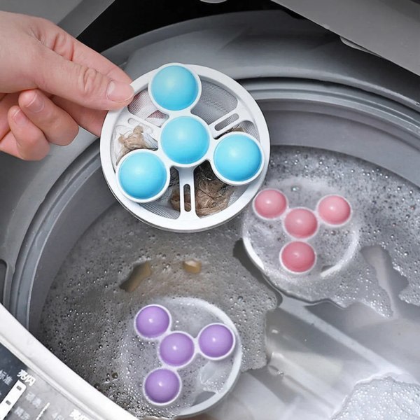 STK Genanvendelig Vaskemaskine Filterpose Flydende hårfjerning