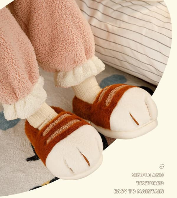 Damkatttofflor, 3D Kattass Tecknade Tofflor Kaffe Coffee 36-37