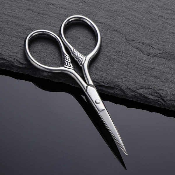 Beard and mustache scissors Small precision scissors in stainless steel