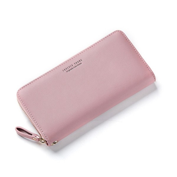 Stor tegnebog med mobiltelefonrum Pink