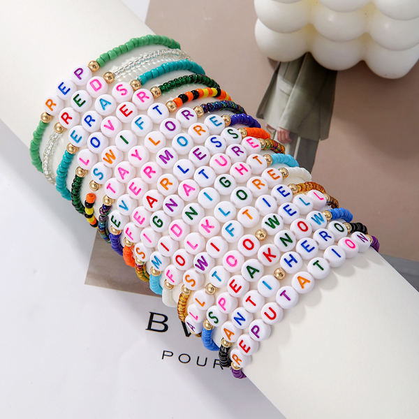 16 st Taylor Swift Armband Bohemisk Pärl Armband Set