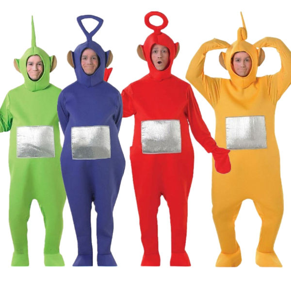 Tinky Winky Teletubbies Aikuisten Juhlapuvun Peurapuku Punainen ed ed oath 150 cm