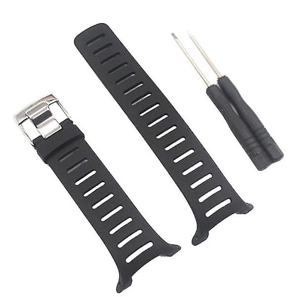 Mjukt gummiklockarmband med metallspänne, armband med skruvmejslar för Suunto T1 T1c T3 T3c T3d T4c T4d T-Series Smartwatch-tillbehör