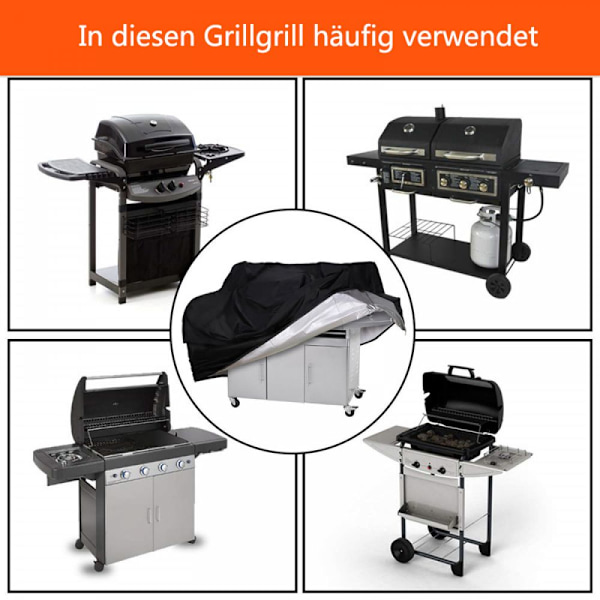 Vejrbestandigt grillbetræk, Oxford gasgrill presenning, vandtæt grillbetræk, rivefast, UV-beskyttelsesbetræk, beskytter grill mod