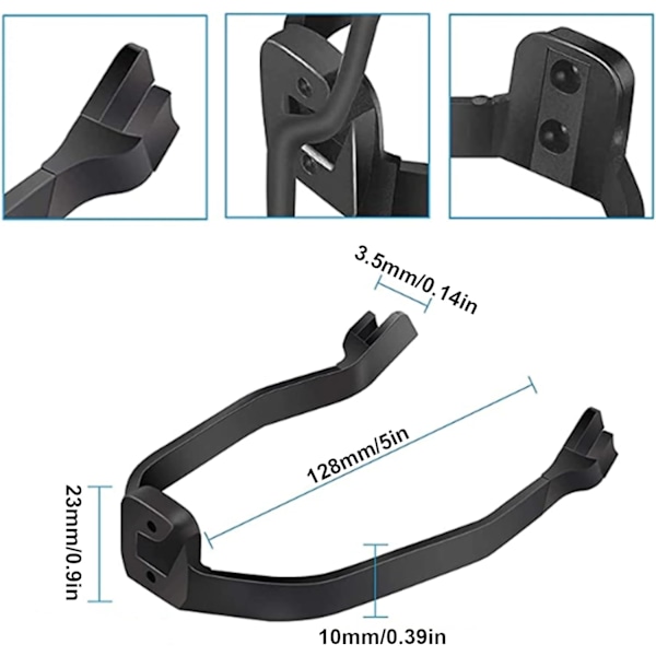 Bakskjermbeskytter for Xiaomi 1S/M365 elektrisk sparkesykkel - Svart