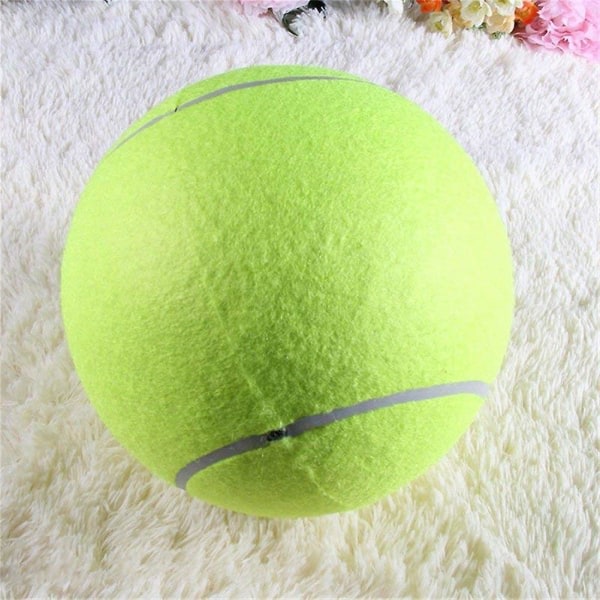 Hundtennisboll 9,5" stora husdjursleksaker Utomhussport Hundboll