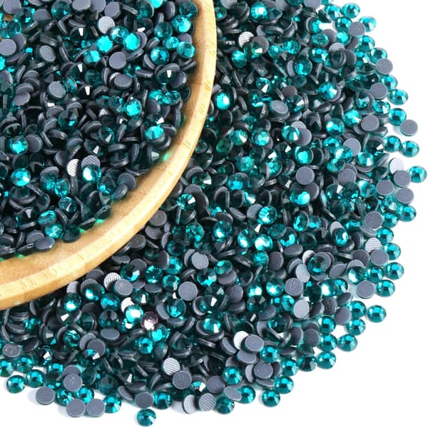 8000 st Hotfix Blå Zirkon Strassstenar för Hantverk, SS6 (1,9-2,1 mm) Blue Zircon Blue Zircon SS6