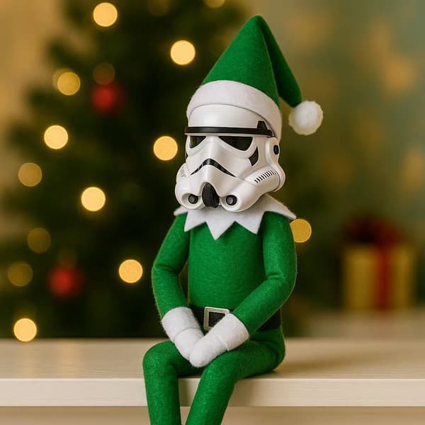 Suositut Star Wars -joulukoristeet Dark Warrior Elf Doll-2