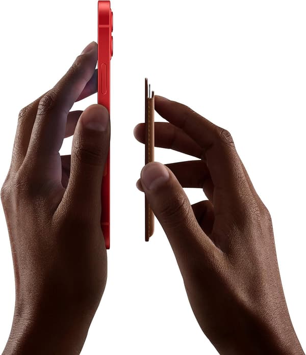 Apple iPhone FineWoven-lompakko MagSafella, musta