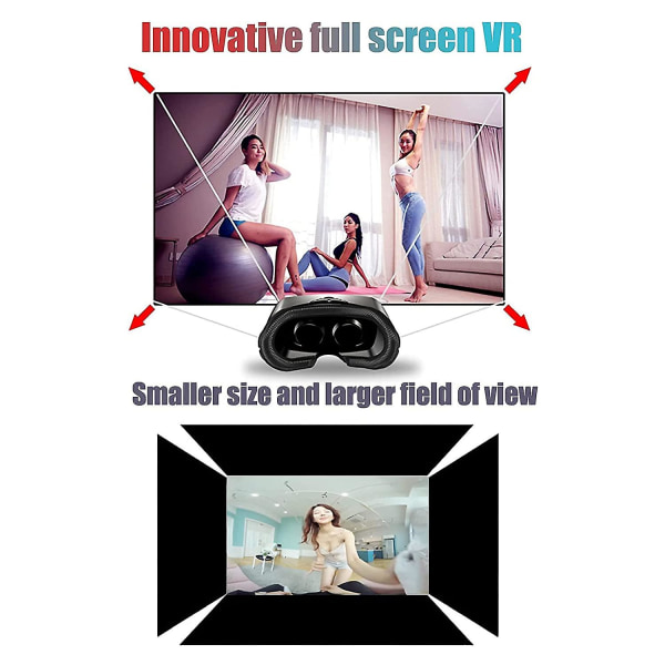 Vr Headset Virtual Reality-glasögon som är kompatibla med telefon/android
