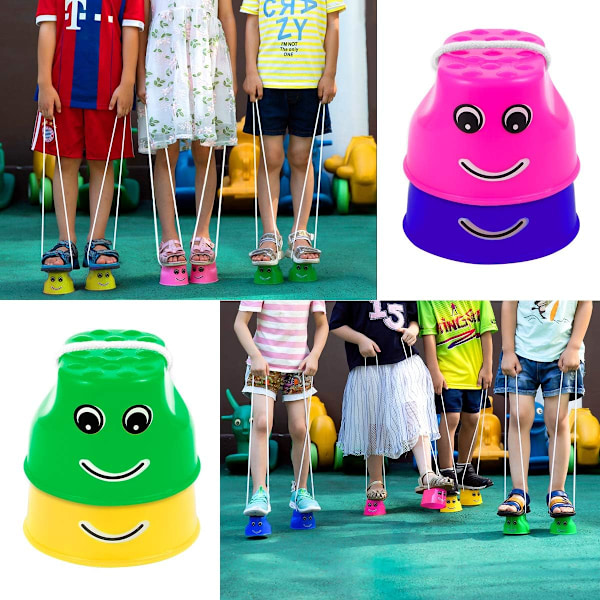 Lasten kävelylautaset, ämpäri kävelylautaset liukumattoman ja jäljettömän otteen kanssa, helppo astua, 4-pack