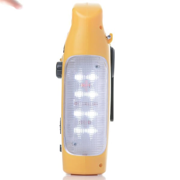 Handvevad Solradio, AM FM SW Nödradio med LED-ficklampa Läslampa MP3-spelare
