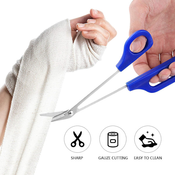 Langt håndtak tånegl saks klippere, tykke negler lett rekkevidde tånegl saks enkel ergonomisk neglebånd for kvinner og menn