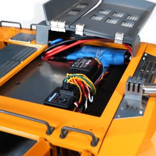 1:20 Fjernkontroll Gravemaskin Dumper Bulldoser 2.4Ghz RC Lastebiler Leker for Barn White