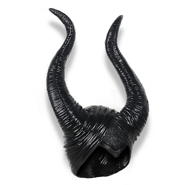 Halloween Maleficent Horn Diadem Cosplay Svart, Evil Maleficent Huvudbonad Prydnad, för Kvinna/Man