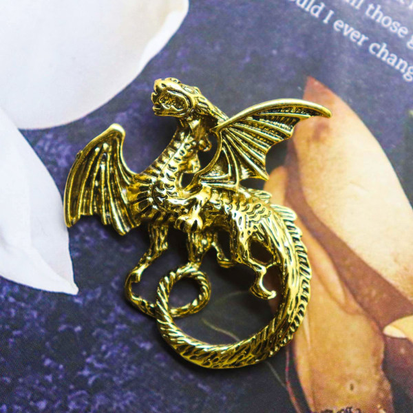 Brosch Pin Animal Lapel Pin Säkerhetsnål Guld