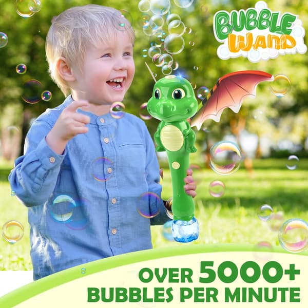Leker for gutter 3-8 år: Dinosaur boblestav Boblemaskin Gaver til gutter 3-8 år Bursdagsgaver til småbarn 3-5 år Lysende