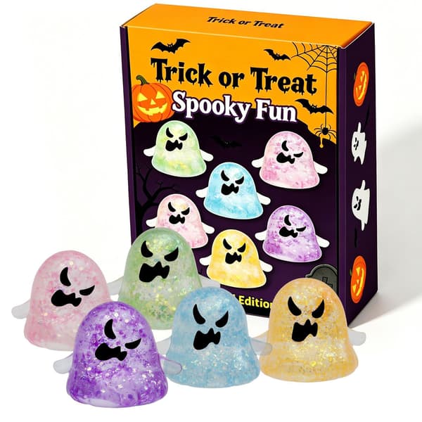 Klembar Maltose Iskrem-ispinne Stressavlastningsleke Sakte Rebound Sensorisk Fidget Cute Puppy Squeezable 4-Piece Set