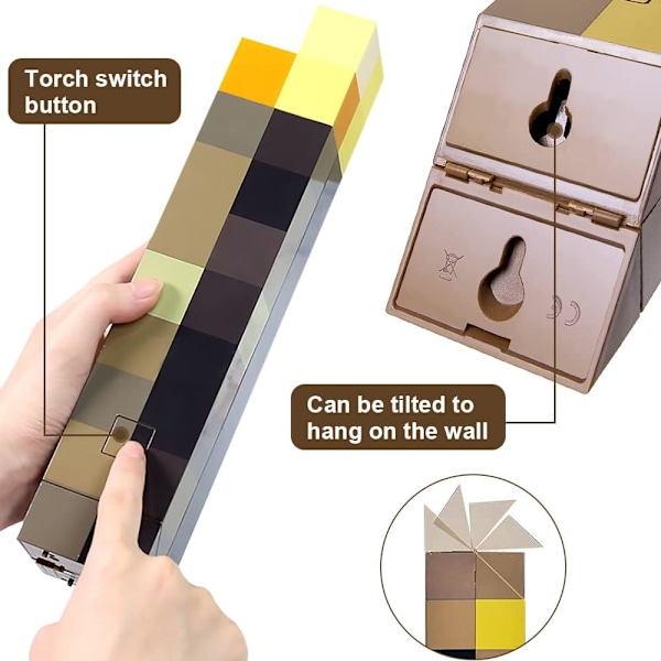 Minecraft diamantminerallampa Single color torch