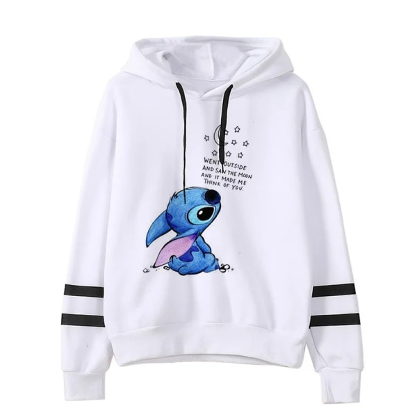 Y2k Cartoon Lilo og Stitch sjove hoodies til kvinder Harajuku sød Stitch anime sweatshirt manga streetwear hættetrøje til kvinder og børn 59223 59223 S