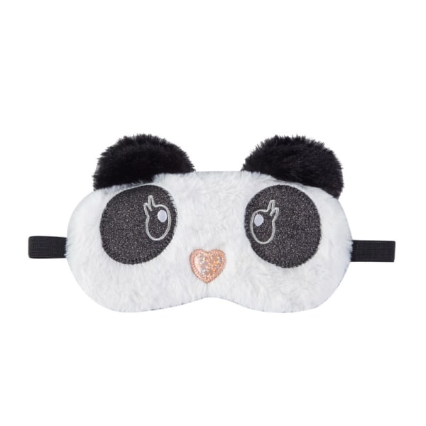 Dyreøjenmaske sovemaske 3d sød tegnefilm øjendæksel Blindfold øjenskygge Rejse sove justerbar