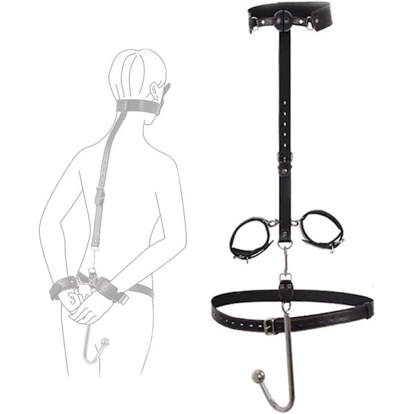 Bondage-setti anaalipallolla, BDSM-setti pallosuukaimilla