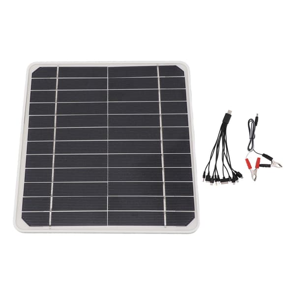 10w solcellepanel bil tænding 12v opladning mobiltelefon batteri