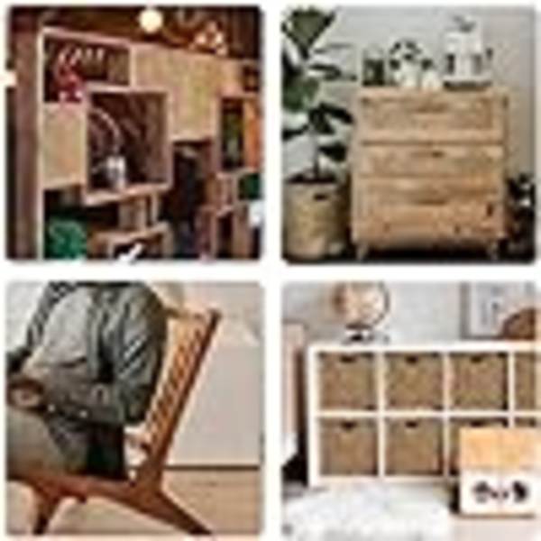 Fletværk Naturlig Rattan til Flettingsprojekter Bred Rattan til DIY Håndværk Skab Stol Møbler