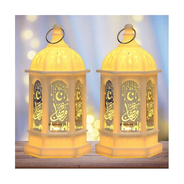 Ramadan dekorationslykta Utsökt LED Eid-lampa Batteridriven Ramadan bordsljuspresent