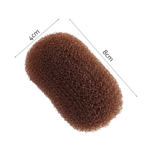 3 st Hårnålar för Högre Hårpuff Brun Brown