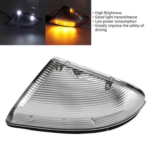 Vit Höger Sidospegel Blinkers 68064949AA Ersättning för Dodge RAM 1500 2500 2009‑2014
