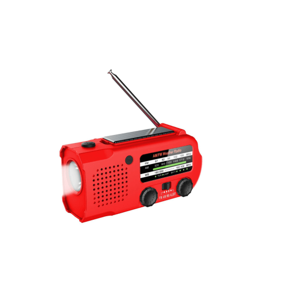 Solenergiradio, Nödhandvevradio, Solenergi SOS-larm Nödficklampa