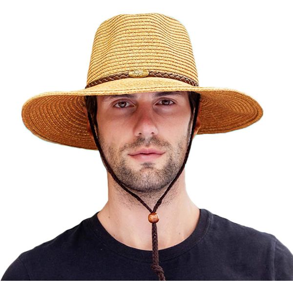 Cowboy-hattu, kesärannan Panama-aurinkohuopa miehille ja naisille leveälierinen cowgirl