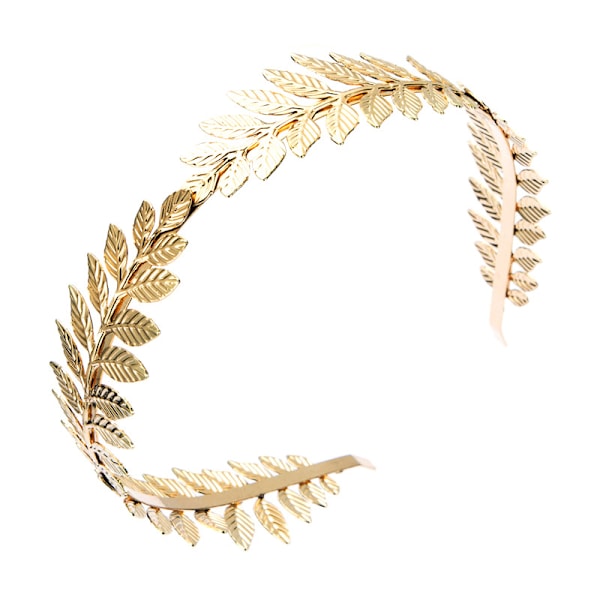 Roman leaf crown, tiara leaf gold with leaf crown