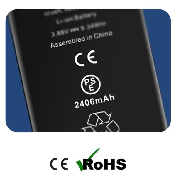Akku ilman BMS:ää iPhone 13 Mini:lle, kapasiteetti 2406mAh Black