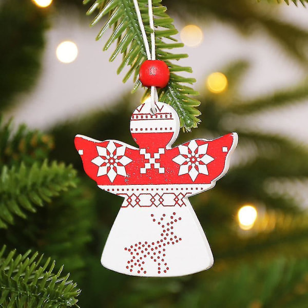Juleanheng, dekor av treengler med elgmønster, B
