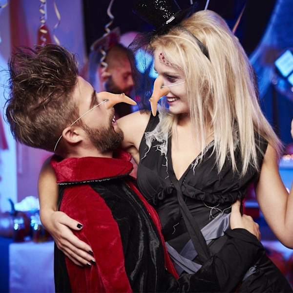 Halloween-koristelu, ovela rekvisiitta, noidan nenä, vinyylin tekonenä