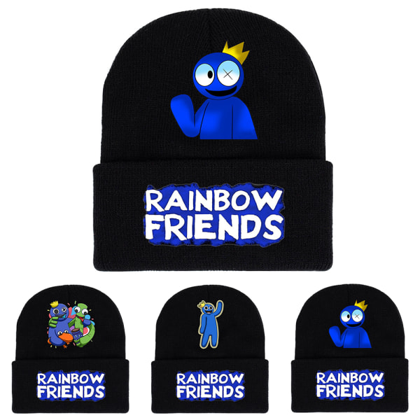 Roblox Rainbow Friends Stickad Mössa Mössa Herr Dam Barn Gåvor B