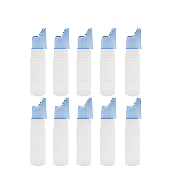 10 stk tom næsesprayflaske næsespraybeholder. Tom sprayflaske med direkte sprayflaske（3.5*3.5*15cm，hvid）