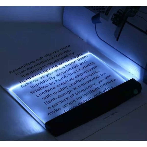 Leselampe for lesing i sengen, lampe med justerbar lysstyrke for lesing i sengen, boklampe, bokmaske lightwedge boklampe på soverommet