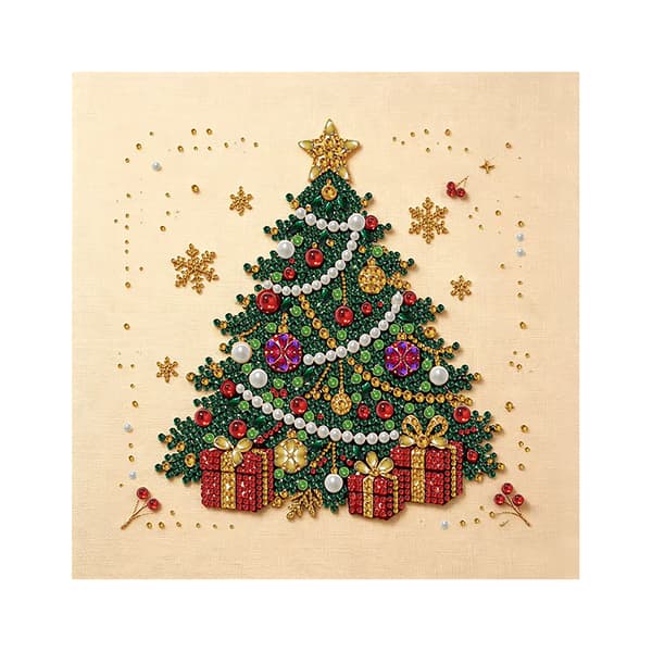30x30 Diamantmålning Julpärla DIY Handgjord Strass Dekorationsset (size 30X30cm) MS3308