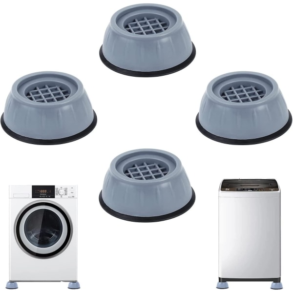 4 stykker Vaskemaskine Anti-vibrationsmåtte, Gummi Vaskemaskine Fødder, Vaskemaskine Fodpuder, Vaskemaskine Fodpuder, Vaskemaskine Anti-v