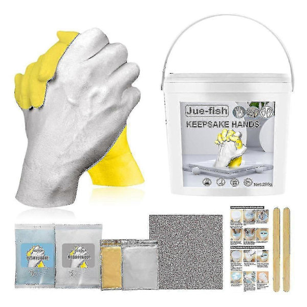 DIY Hand Casting Kit Hand Gips Staty Gjutform Hand Hållande Hantverk för Par