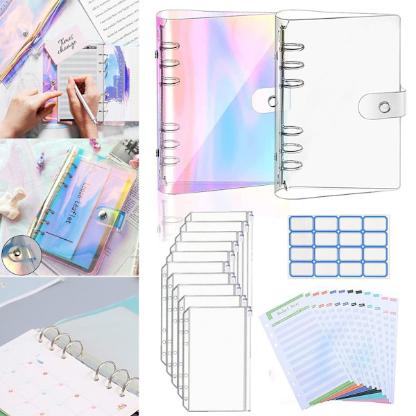 A6 PVC Notesbog Binder Cover Planner TRANSPARENT{AZC} transparent