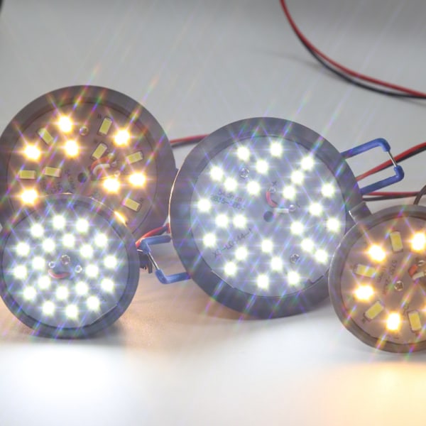 LED kristallljus transformationslampa LED majslampa integrerat ljus Three-color light