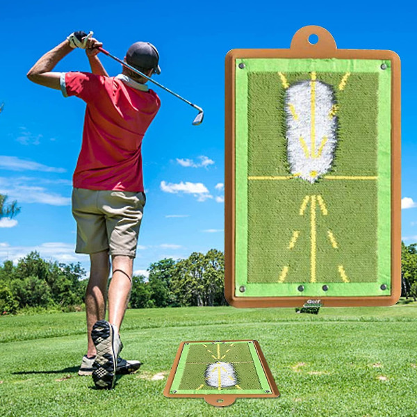 Golftræningsmåtte til swingdetektion. Premium Golf Impact Mat. Path Feedback Golf Øvelsesmåtter