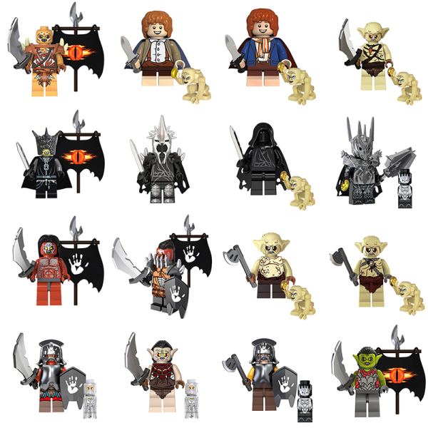 Taru Sormusten elokuva Hobbit Bricks Nuket Mini Action Lelufiguuri B A10