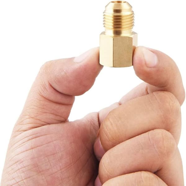 2 stk. Rørflarefittings Union Connector Gasadapterrør